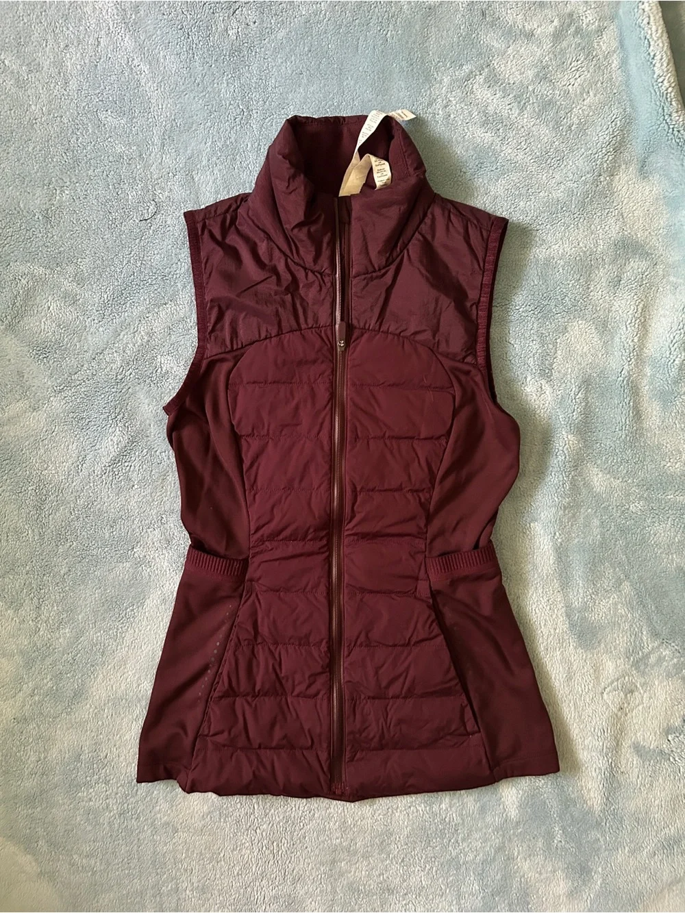 Lululemon wine burgundy zip up athletica vest